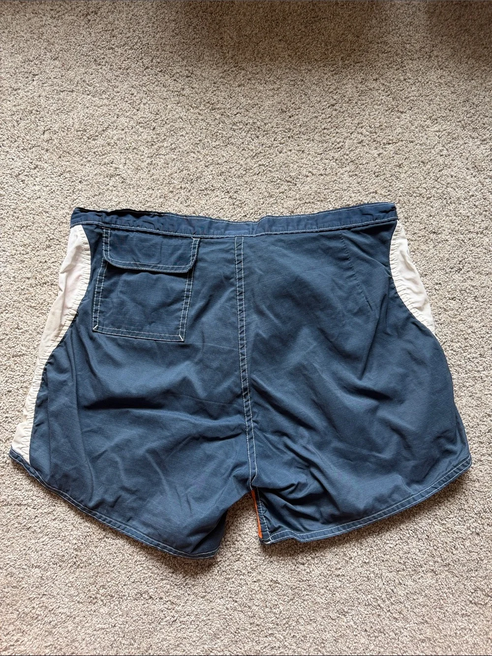 Vintage OP Ocean Pacific Colorblock Board Swim Shorts OutdoorTrunks Med Waist32”